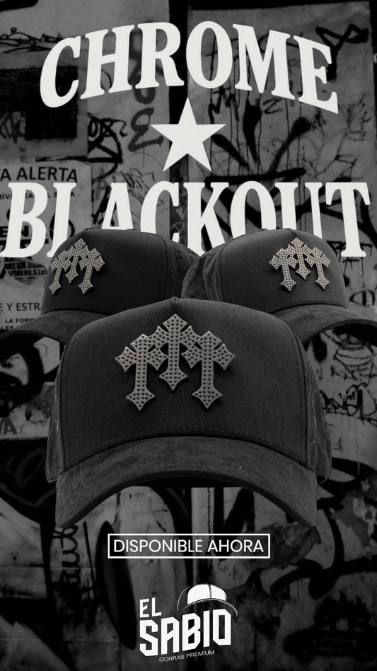 BARBAS HATS CHROME BLACKOUT DROP